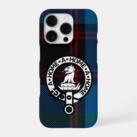 iPhone 16 Pro Case - Hume Ancient Tartan & Crest Hoesje (Achterkant)
