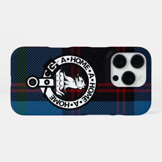 iPhone 16 Pro Case - Hume Ancient Tartan & Crest iPhone Hoesje (Achterkant horizontaal)