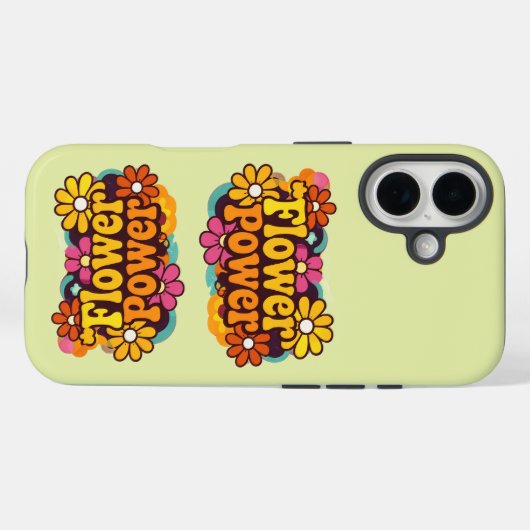 iPhone 16 Pro Cases | Electronics | Retro Floral (Achterkant (horizontaal))