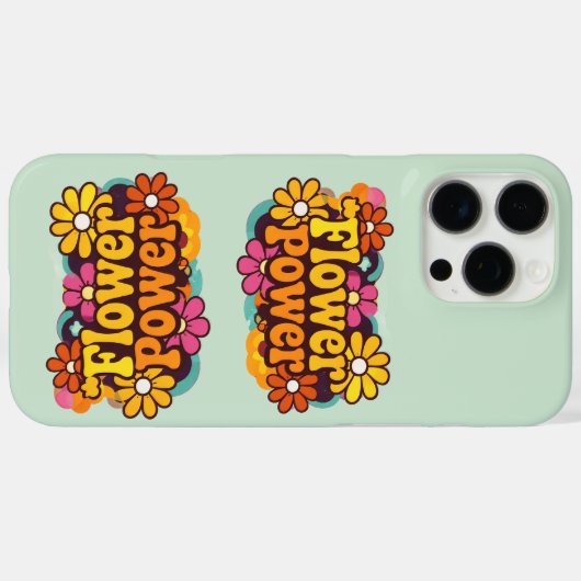 iPhone 16 Pro Cases | Electronics | Retro Floral (Achterkant (horizontaal))
