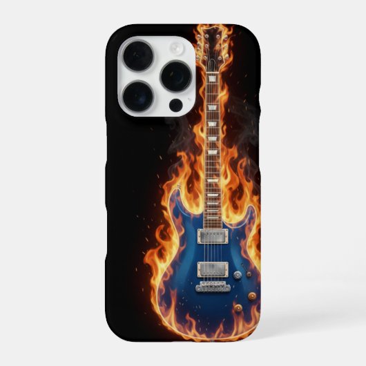 iPhone 16 Pro Cases guitar iPhone Hoesje (Achterkant)