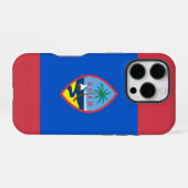 iPhone 16 Pro Hoesje-Mate, Guam-vlag Hoesje (Achterkant horizontaal)