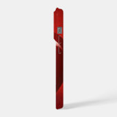 iPhone 16 Pro Hoesje | Rode Apple Logo Ontwerp | M iPhone 15 Pro Case (Linkerkant)