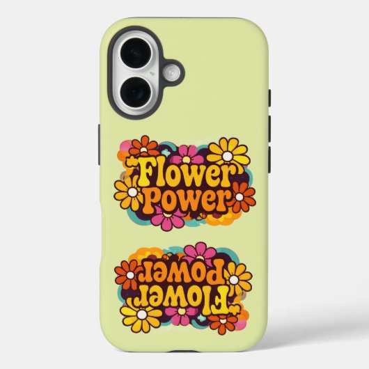 iPhone 16 Pro Hoezen | Elektronica | Retro Bloemen (Achterkant)