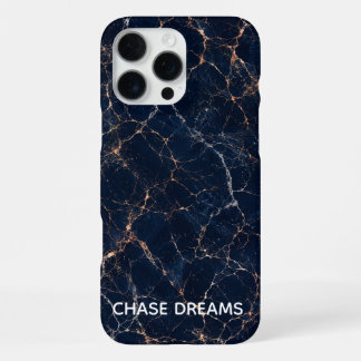 iPhone 16 Pro Max Hoesje: Aangepaste naam marmer k Hoesje