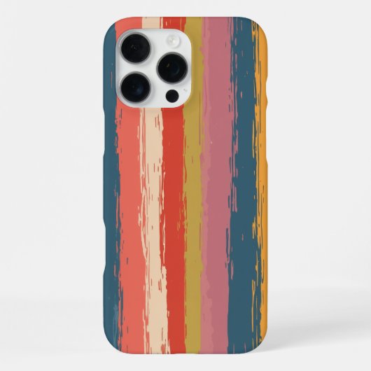 iPhone 16 Pro Max Hoesje - Gestreept patroon (Achterkant)