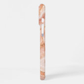 iPhone 16 Pro Max Hoesje Roze Goud Marmer Aangepas (Linkerkant)