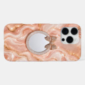 iPhone 16 Pro Max Hoesje Roze Goud Marmer Aangepas (Achterkant horizontaal)