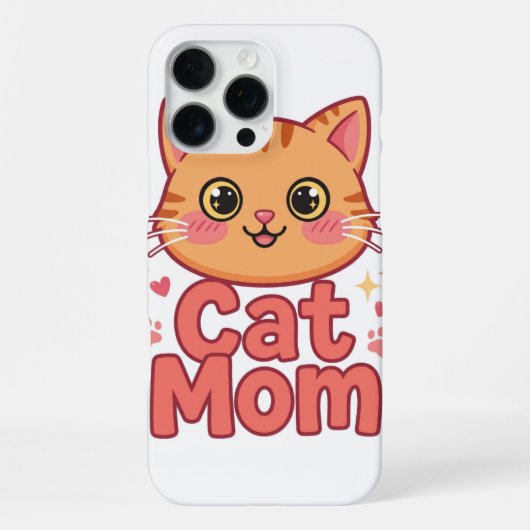 iPhone 16 Pro Max Hoesje voor Kattenmoeder (Achterkant)