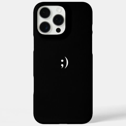 iPhone 16 Pro Max Hoesje Zwart Eenvoudig (Achterkant)