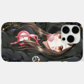 iPhone 16 Pro Max Hoesje Zwart, girly, Anime (Achterkant (horizontaal))