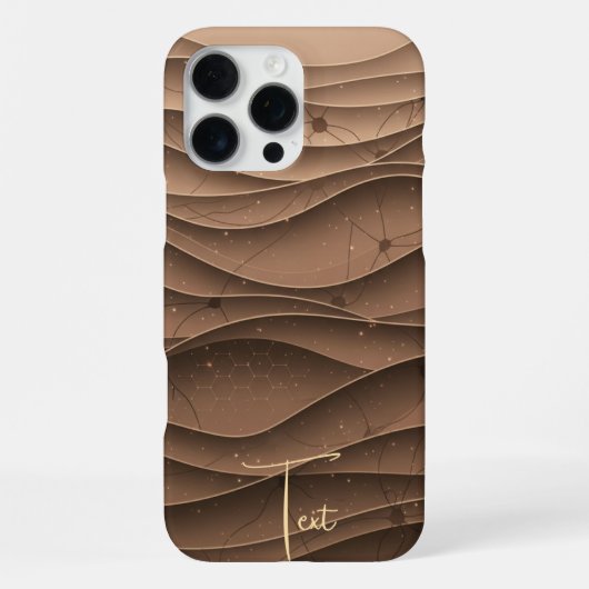 iPhone 16 pro Persoonlijk Desert Titanium Design Hoesje (Achterkant)
