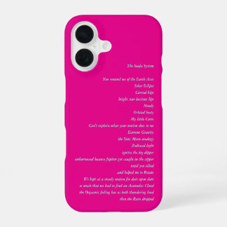 iphone 16 Roze Hoesje Soula System