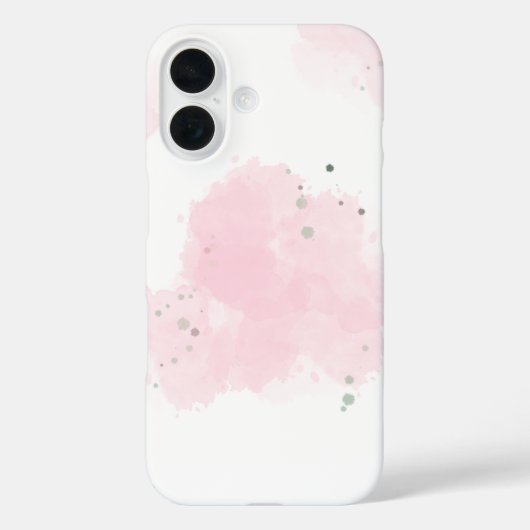 Iphone 16 roze leuke hoes (Achterkant)