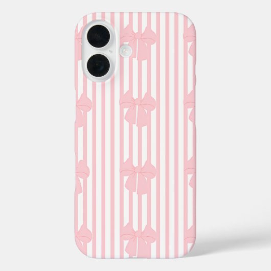 iPhone 16 roze strik ontwerp Case-Mate iPhone Case (Achterkant)