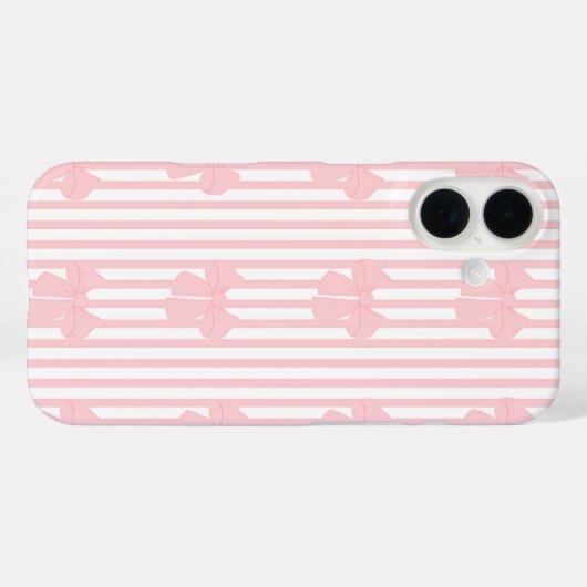 iPhone 16 roze strik ontwerp Case-Mate iPhone Case (Achterkant (horizontaal))