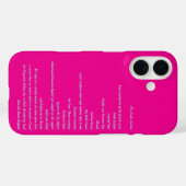iphone 16 roze telefoonhoesje soula systeem Case-Mate iPhone case (Achterkant (horizontaal))