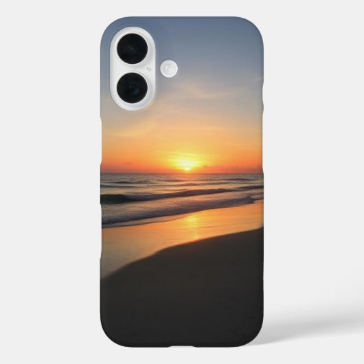 IPhone 16 zonsondergang strand telefoonhoesje Case-Mate iPhone Case (Achterkant)