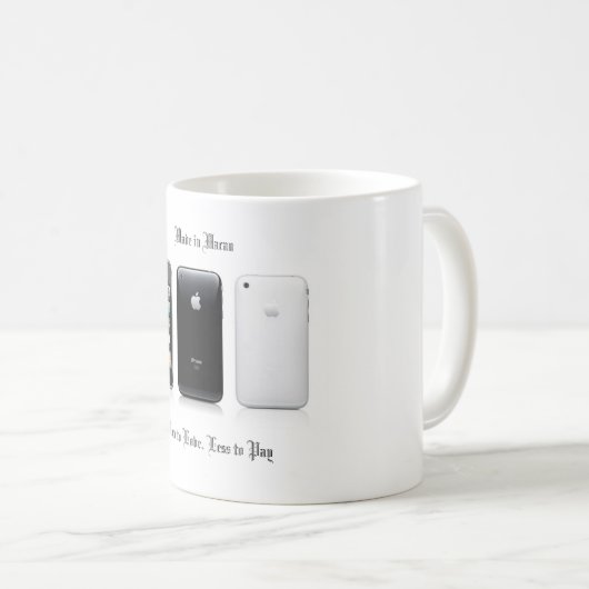 Iphone 3GS-Mok Koffiemok (Voorkant rechts)