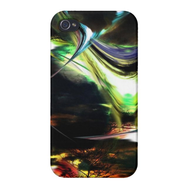 iPhone 4 Case "Tropisch Storm" (Achterkant)