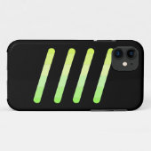Iphone 5/5s Geel-Groene Hoes (Achterkant (horizontaal))