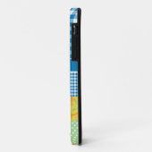 iPhone 5/5s Hoesje aan Personalisatie: Faux Patchw (Achterkant/links)