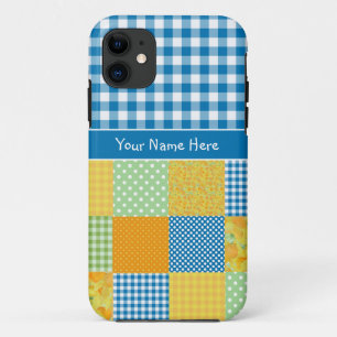 iPhone 5/5s Hoesje aan Personalisatie: Faux Patchw