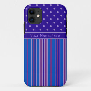 iPhone 5/5s Hoesje aan Personalisatie: Stripes, Po