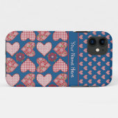 iPhone 5/5s Hoesje aan Personaliseren: hart en Roz (Achterkant (horizontaal))
