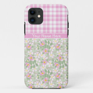 iPhone 5/5s Hoesje-Mate Hoesje Roze Dogroses en Pl