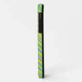 iPhone 5/5s Hoesje: Turquoise, Geel, Groene Stripe Case-Mate iPhone Case (Achterkant/links)