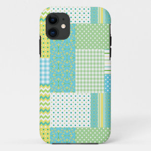 iPhone 5/5s Xtreme Hoesje Daffodil Faux-Patchwork