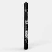 iPhone 5 Barely Er Hoesje White op zwart (Achterkant/rechts)