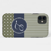 iPhone 5 Barely There Case Template Navy & Olive (Achterkant (horizontaal))