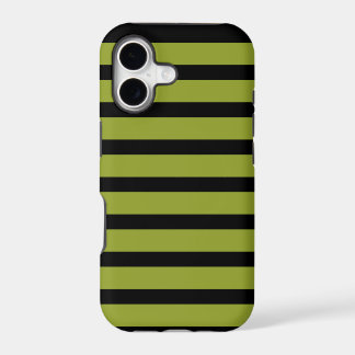 iPhone 5 Barely There Case Zwart Groen Strepen