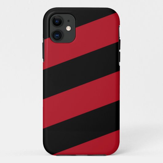 iPhone 5 Barely There Case Zwart Rode Strepen (Achterkant)