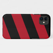 iPhone 5 Barely There Case Zwart Rode Strepen (Achterkant (horizontaal))