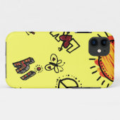 iPhone 5 Barely There ID Case, Zomer Doodles Case-Mate iPhone Case (Achterkant (horizontaal))