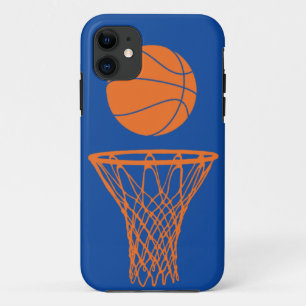 iPhone 5 Basketball Silhouette Knicks Blue iPhone 11 Hoesje