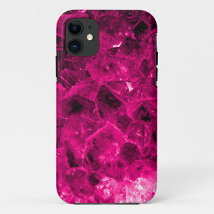 iPhone 5-bazen Er Hoesje Hot Pink Crystals