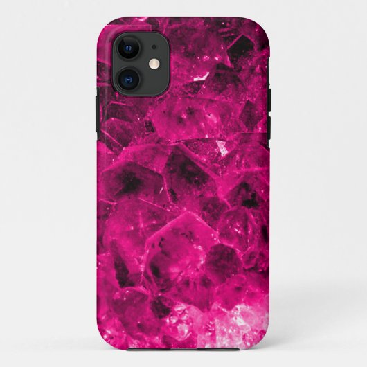 iPhone 5-bazen Er Hoesje Hot Pink Crystals (Achterkant)