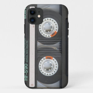 iPhone 5 Black Retro Cassette Hoesje Oude School 1