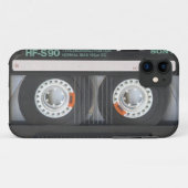 iPhone 5 Black Retro Cassette Hoesje Oude School 1 (Achterkant (horizontaal))