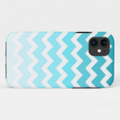 iPhone 5 Blau Ombre Chevrons Patroon Case-Mate iPhone Case (Achterkant (horizontaal))