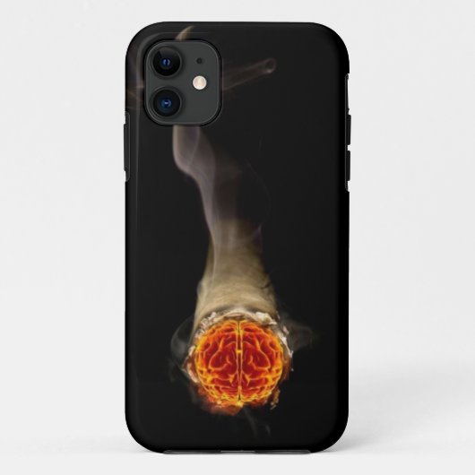 Iphone 5 Case Brain Smoke (Achterkant)