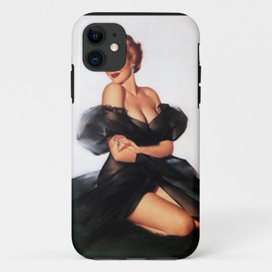 IPhone 5 Case-Mate Case Vintage PinUp Meisje (Achterkant)