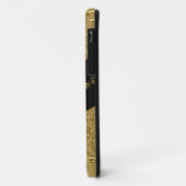 iPhone 5 Case-Mate Crème Goud Damask Zwart Case (Achterkant/links)