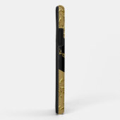 iPhone 5 Case-Mate Crème Goud Damask Zwart Case (Achterkant/rechts)