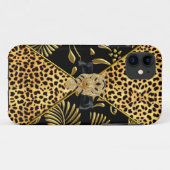 iPhone 5 Case-Mate Goud Zwart Luipaard Case (Achterkant (horizontaal))