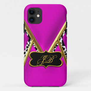 iPhone 5 Case-Mate Hoes Hot Pink Goud Zwart